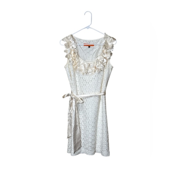 Cynthia Steffe Dresses & Skirts - Cynthia Steffe Cream Lace Mini Drees,size 10